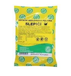 Bezlepková istantní polévka Slepičí 60g
